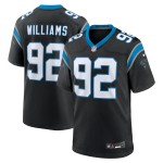 Men's Carolina Panthers Raequan Williams Black Team Game Jersey