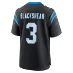 Men's Carolina Panthers Raheem Blackshear Black Team Game Jersey