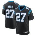 Men's Carolina Panthers Sam Webb Black Team Game Jersey