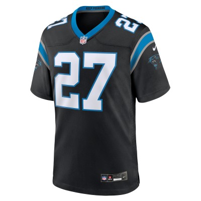 Men's Carolina Panthers Sam Webb Black Team Game Jersey 02