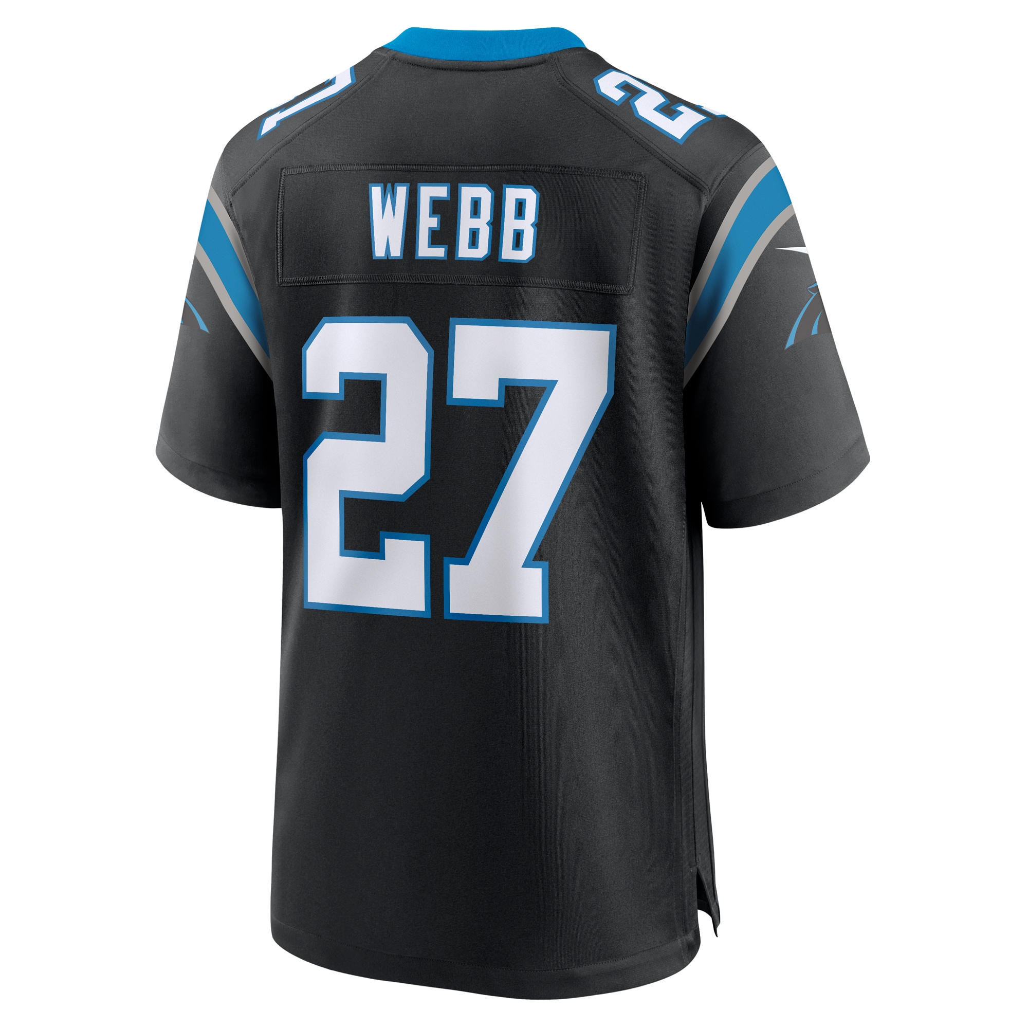 Men's Carolina Panthers Sam Webb Black Team Game Jersey
