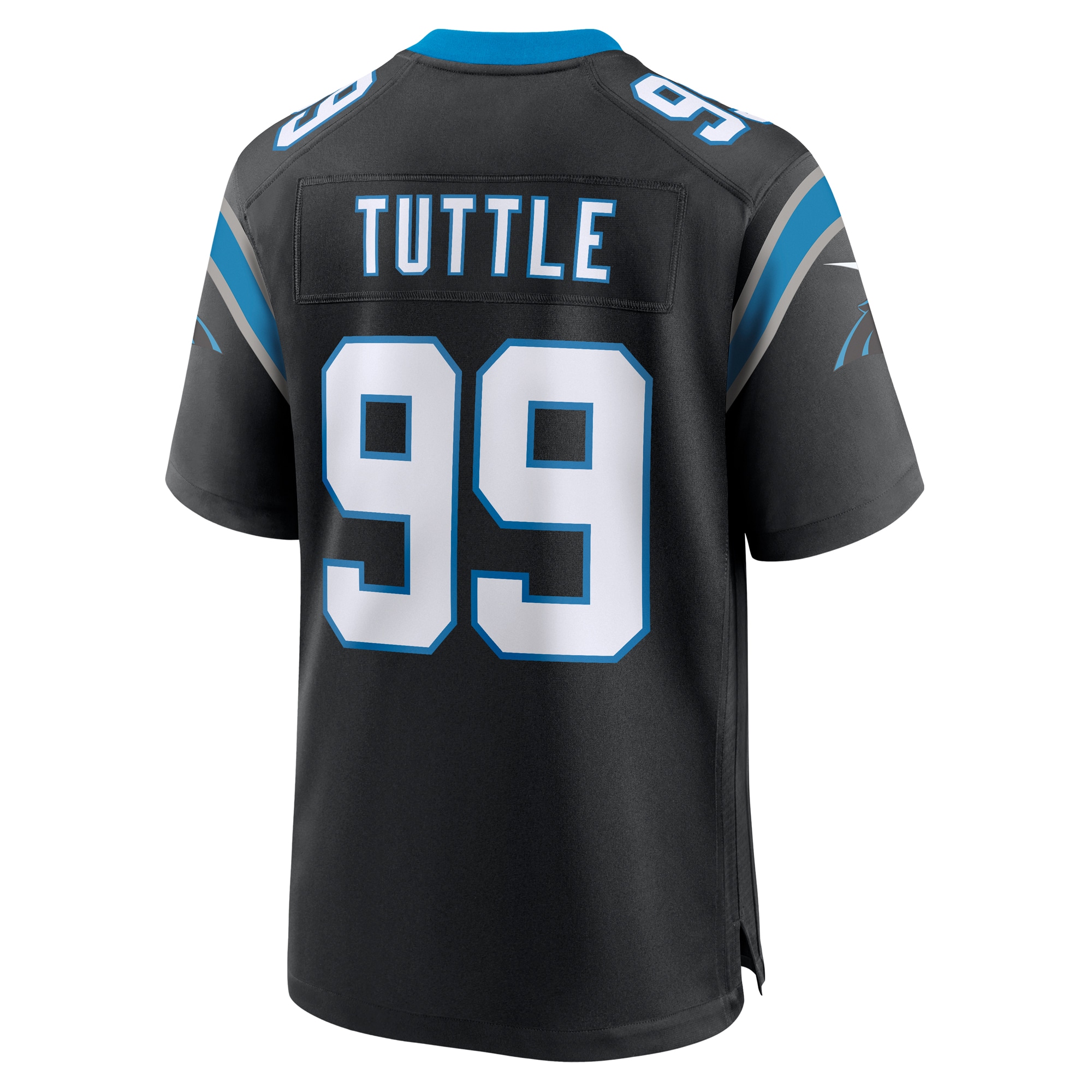 Men's Carolina Panthers Shy Tuttle Black Game Player Jersey