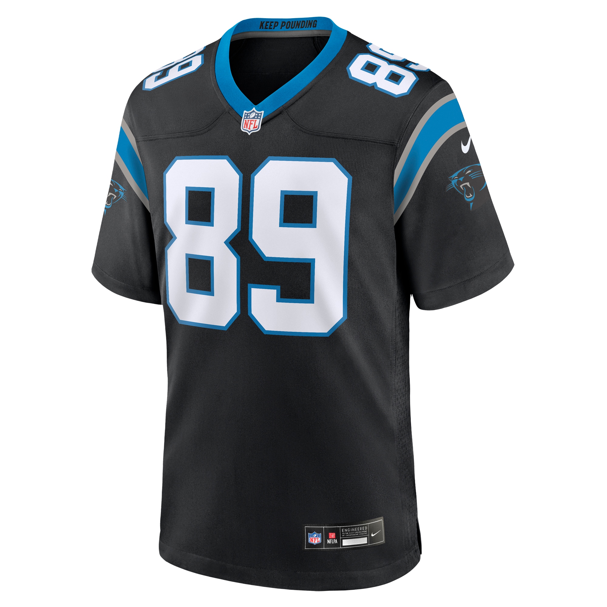 Men's Carolina Panthers Steve Smith Sr. Black Retired Player Game Jersey