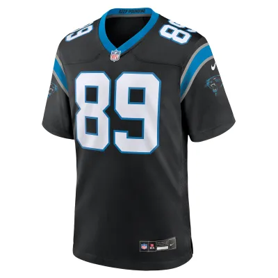 Men's Carolina Panthers Steve Smith Sr. Black Retired Player Game Jersey 02