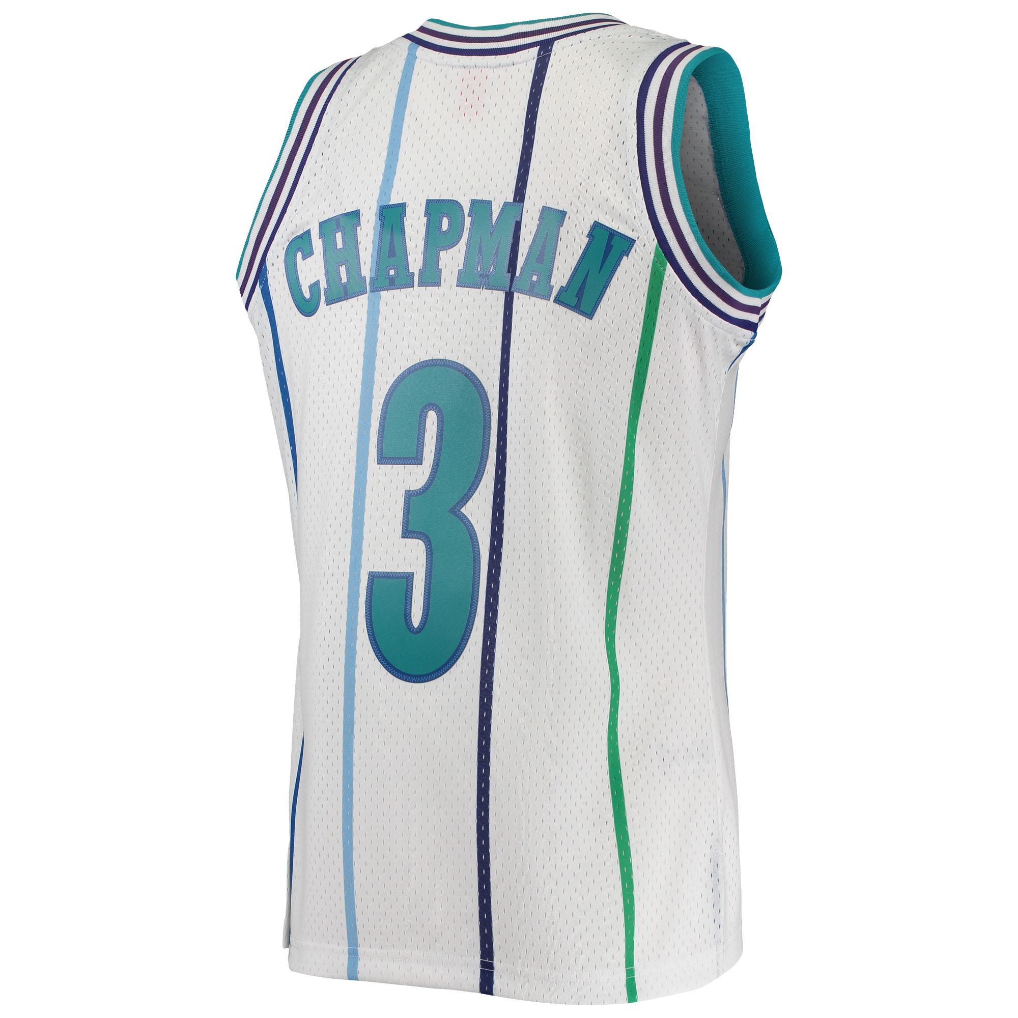 Men's Charlotte Hornets Rex Chapman White 1988/89 Hardwood Classics Swingman Jersey