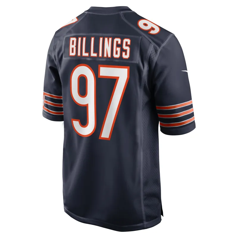 Men's Chicago Bears Andrew Billings Navy Game Jersey