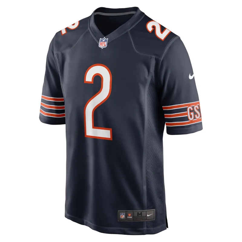 Men's Chicago Bears D.J. Moore Navy Team Color Game Jersey