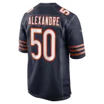 Men's Chicago Bears Deslin Alexandre Navy Team Game Jersey