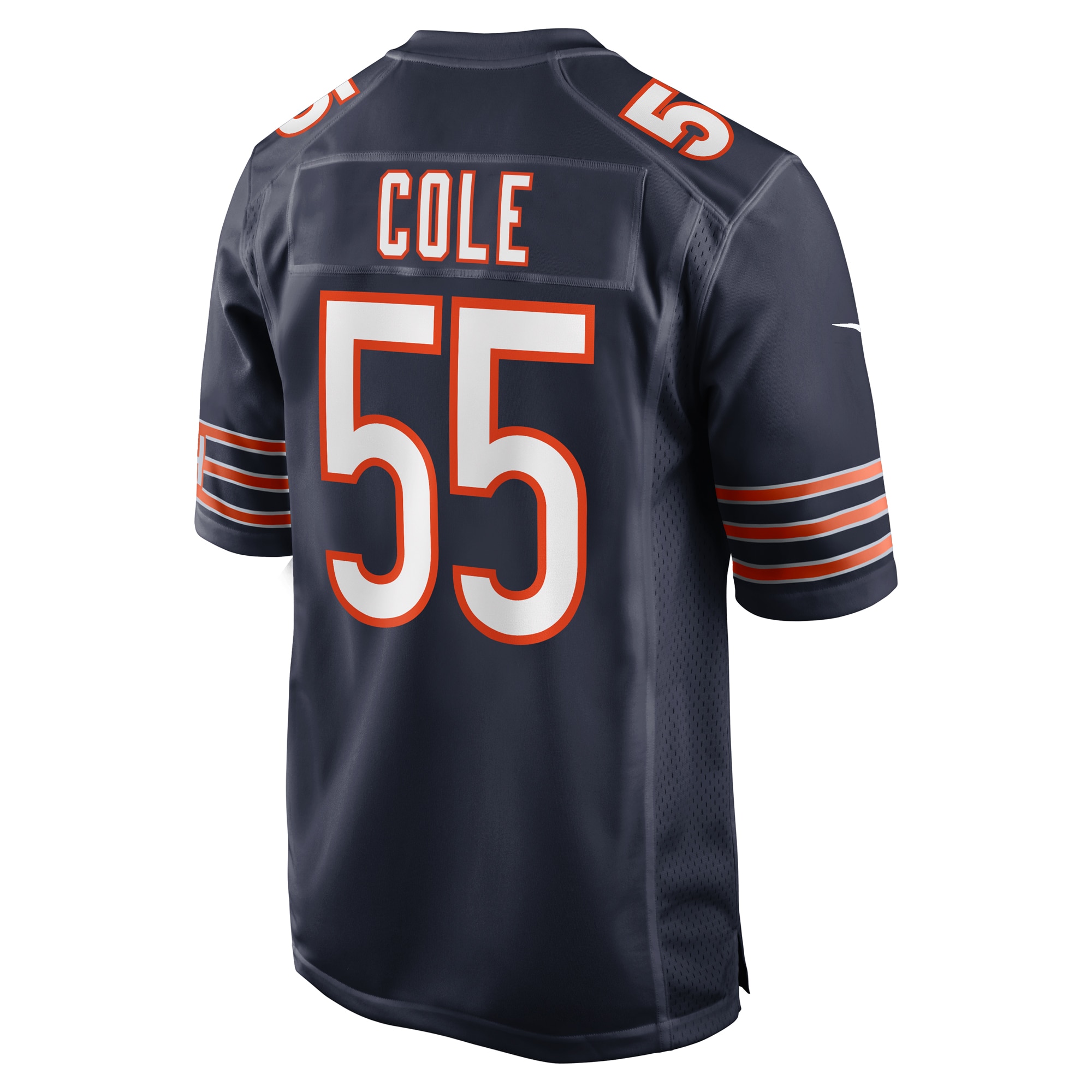 Men's Chicago Bears Dylan Cole Navy Game Jersey