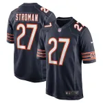 Men's Chicago Bears Greg Stroman Navy Team Game Jersey