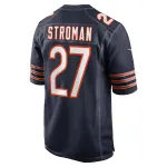 Men's Chicago Bears Greg Stroman Navy Team Game Jersey