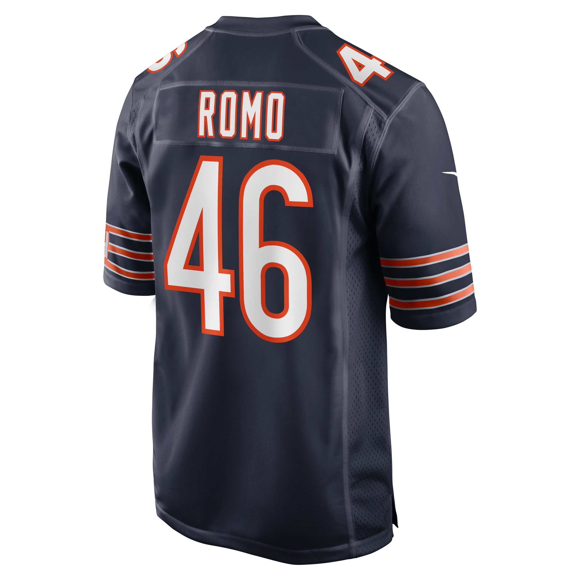 Men's Chicago Bears John Parker Romo Navy Team Game Jersey