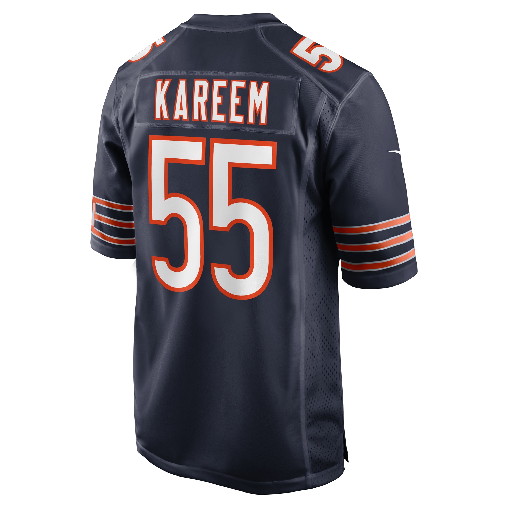 Men's Chicago Bears Khalid Kareem Navy Team Game Jersey