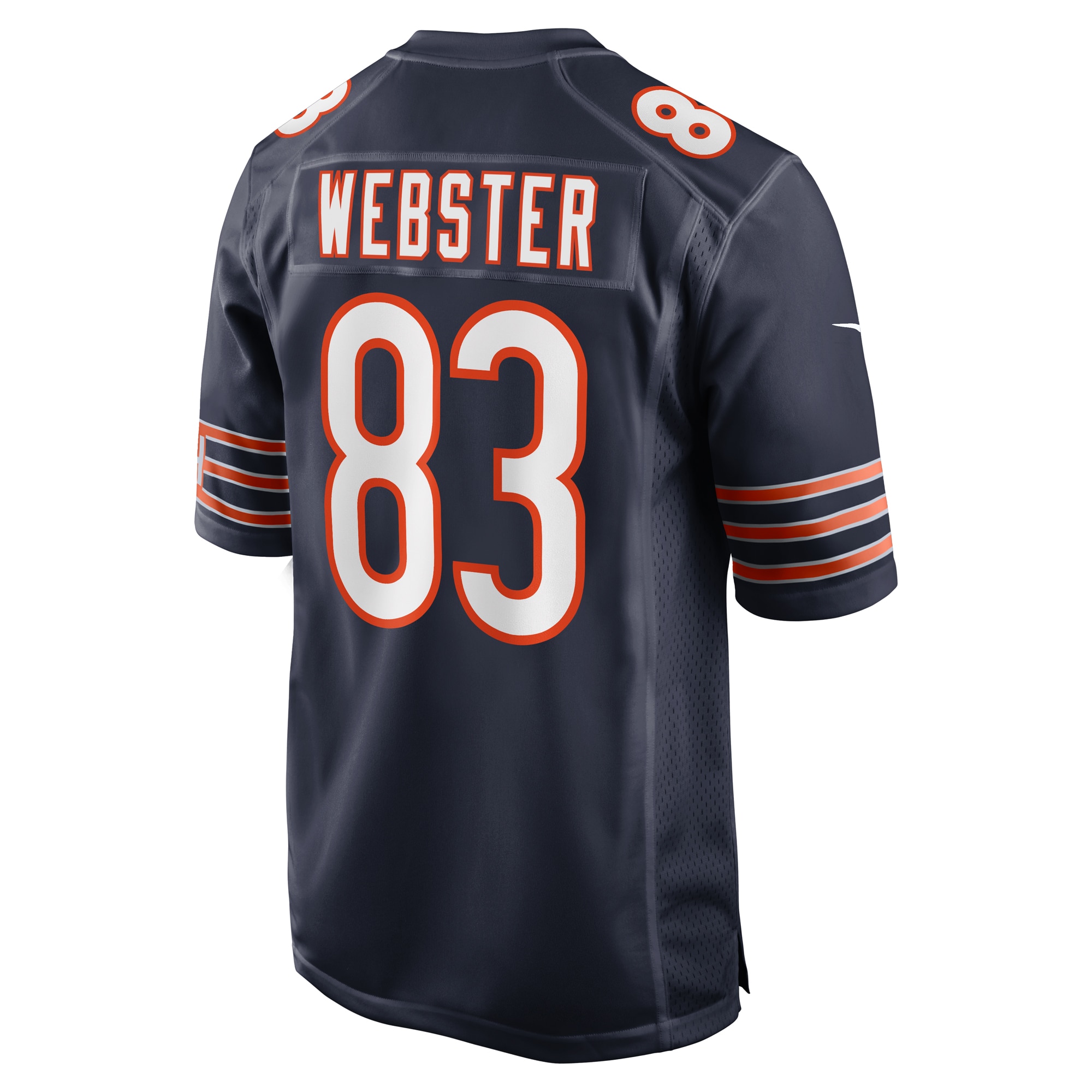 Men's Chicago Bears Nsimba Webster Navy Team Game Jersey