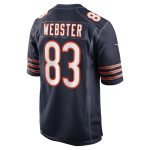 Men's Chicago Bears Nsimba Webster Navy Team Game Jersey