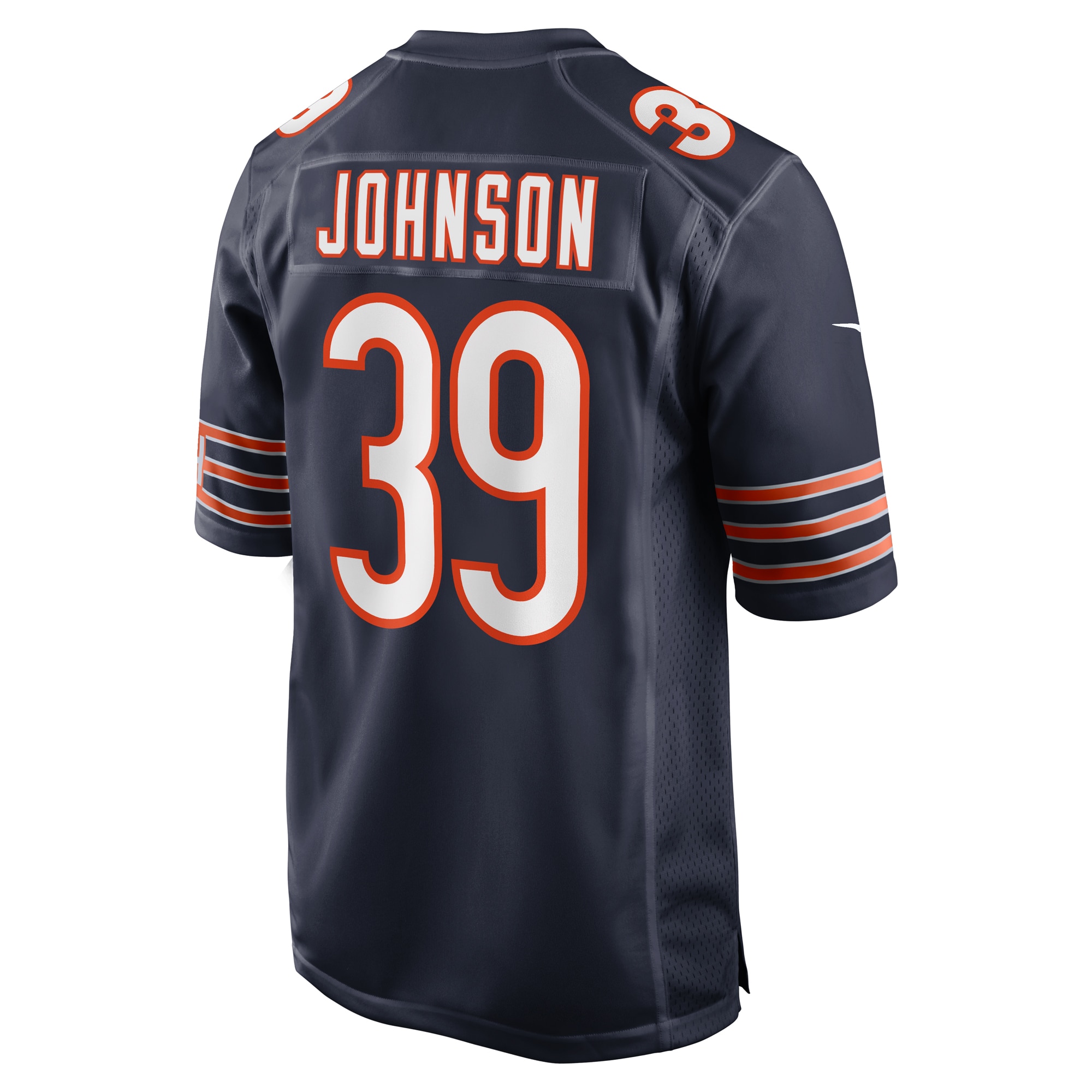 Men's Chicago Bears Quindell Johnson Navy Team Game Jersey