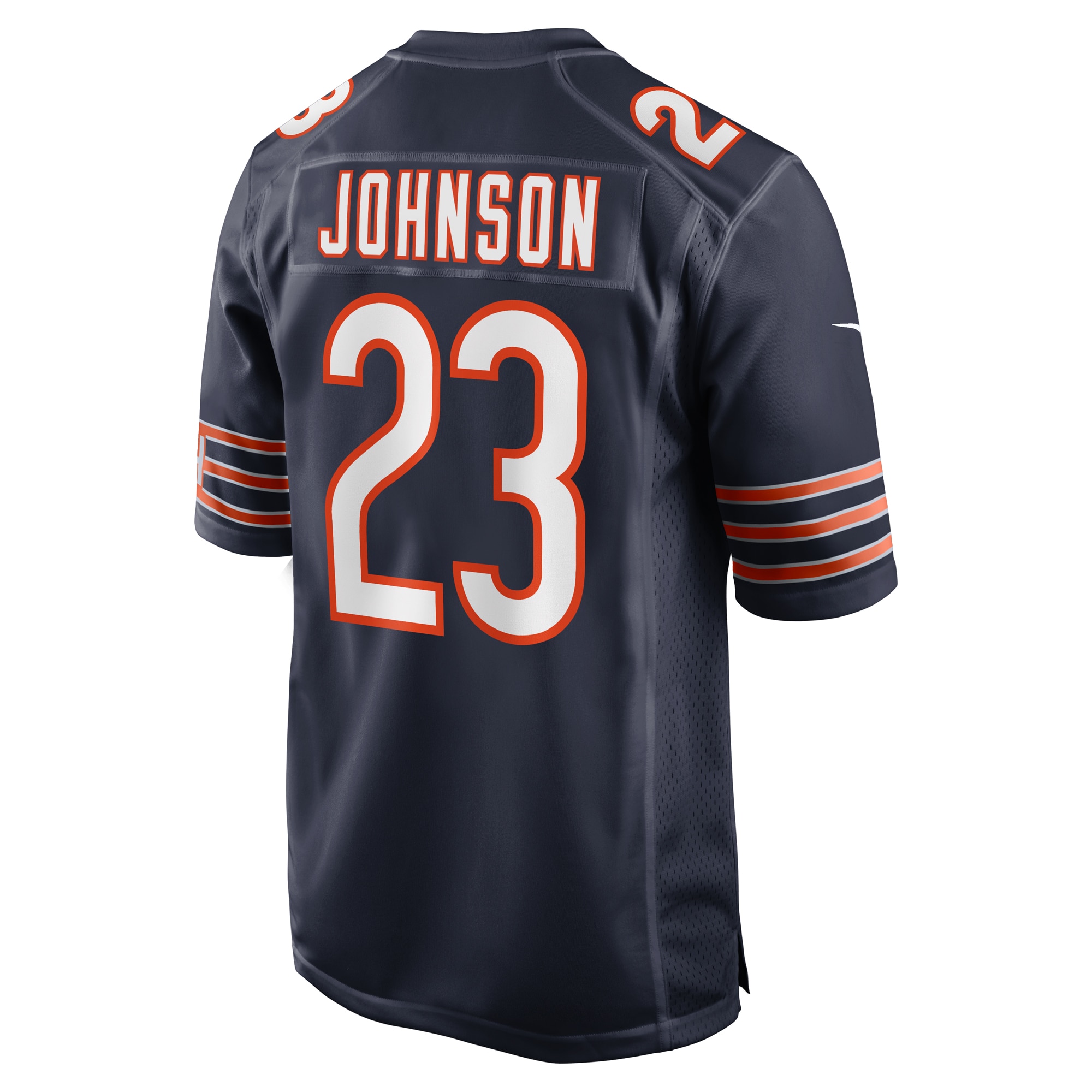 Men's Chicago Bears Roschon Johnson Navy Team Game Jersey