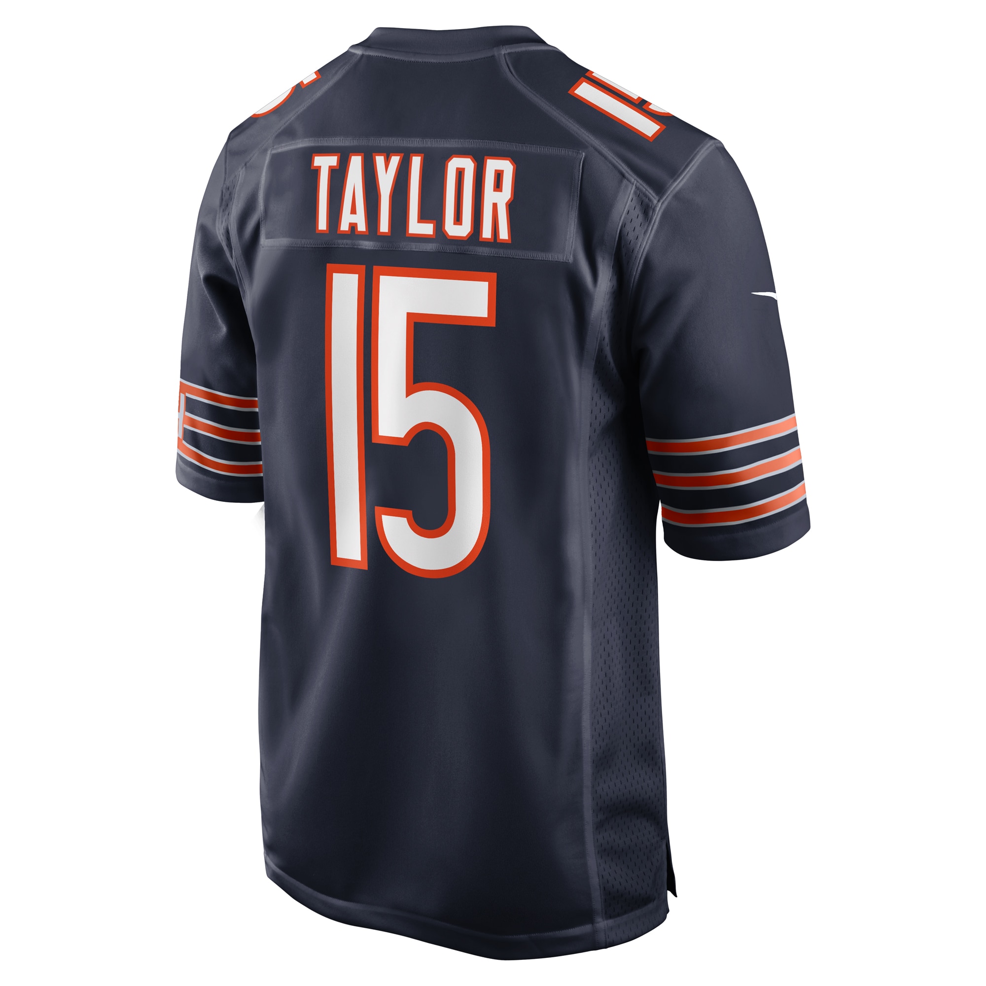Men's Chicago Bears Trent Taylor Navy Team Game Jersey