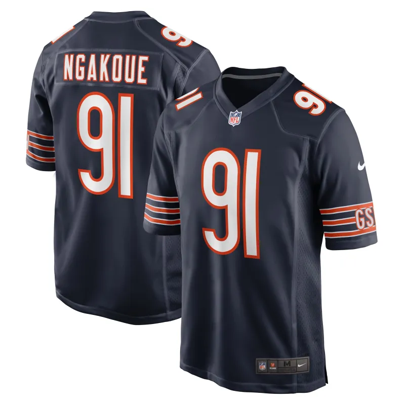 Men's Chicago Bears Yannick Ngakoue Navy Team Game Jersey