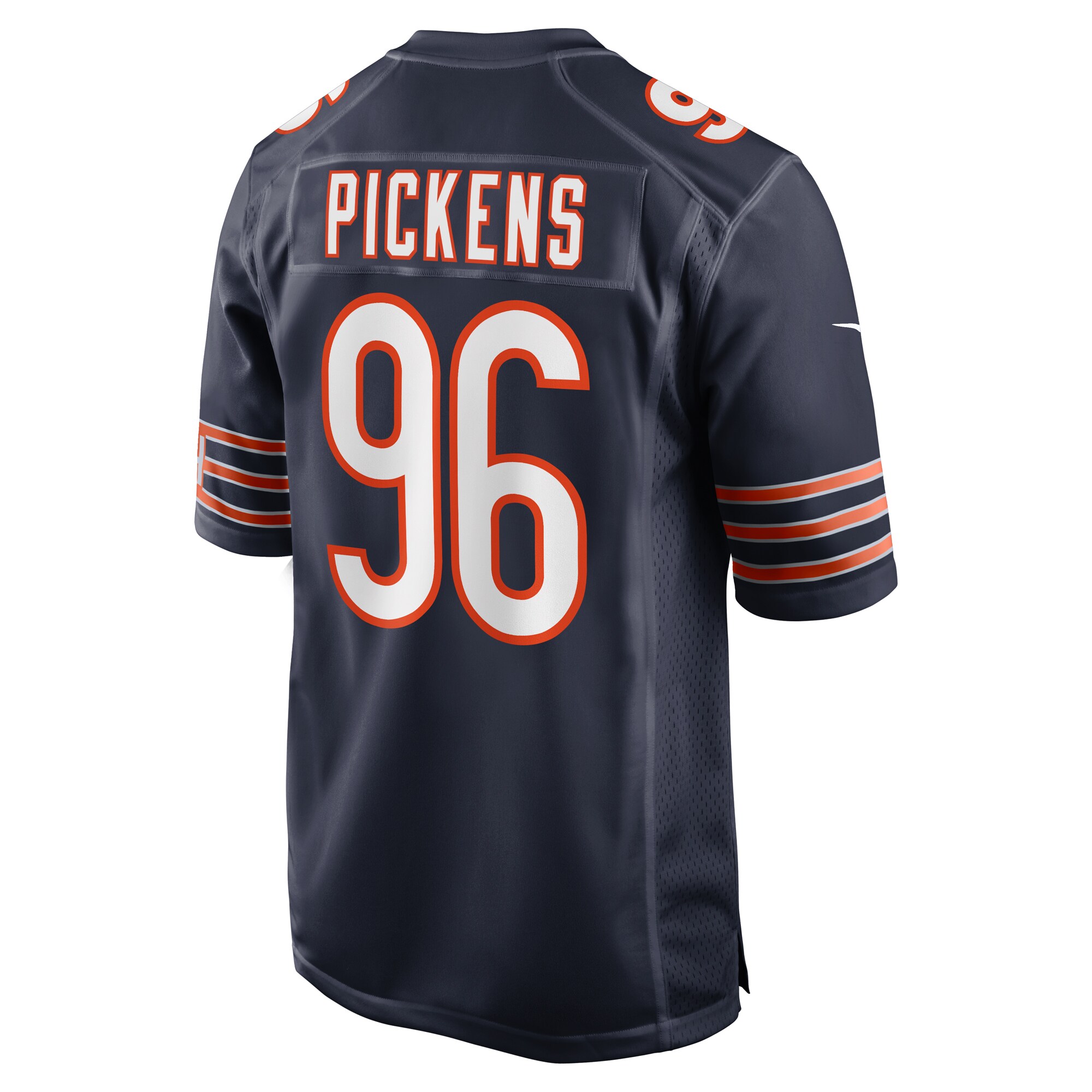 Men's Chicago Bears Zacch Pickens Navy Team Game Jersey