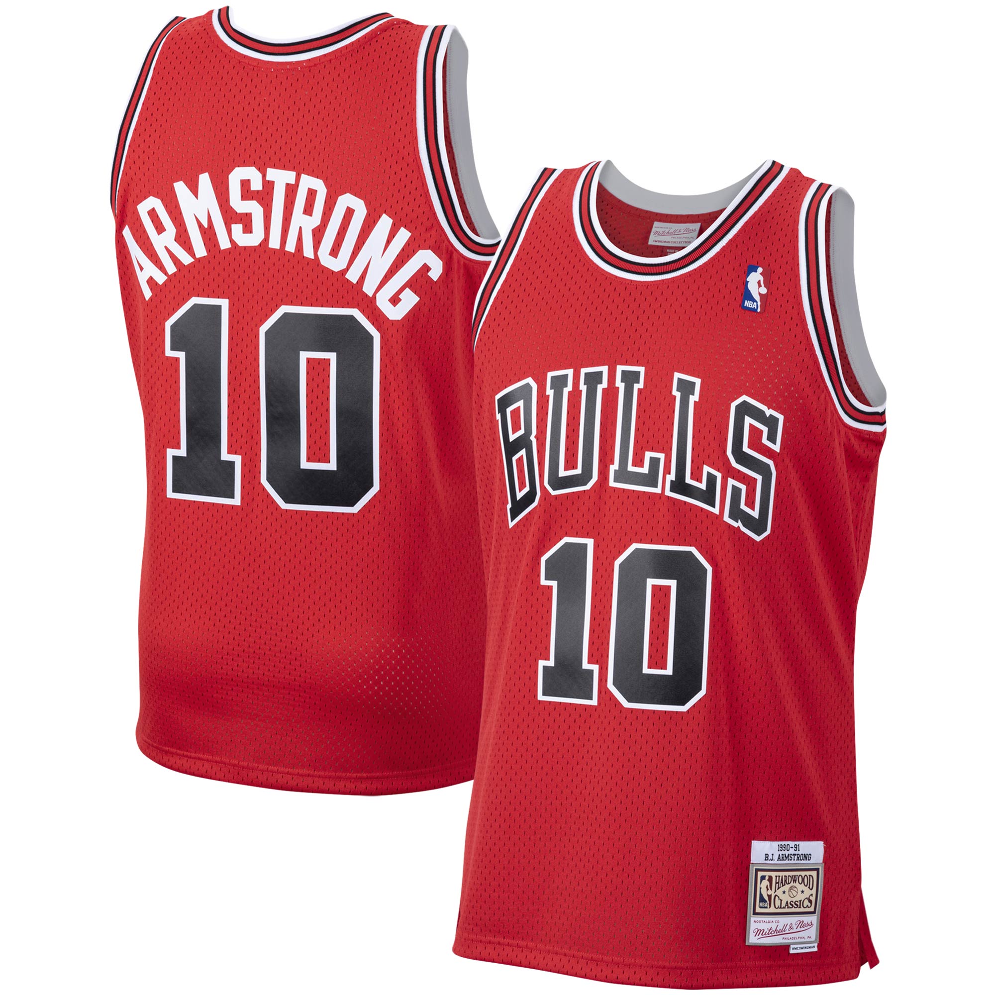 Men's Chicago Bulls B. J. Armstrong Red 2001/02 Hardwood Classics Swingman Jersey