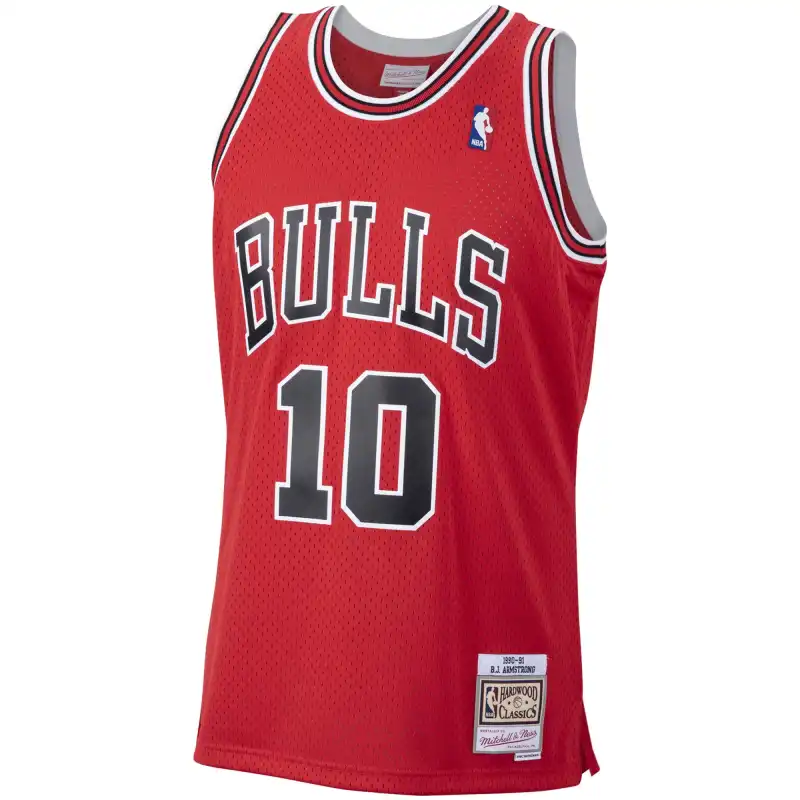Men's Chicago Bulls B. J. Armstrong Red 2001/02 Hardwood Classics Swingman Jersey
