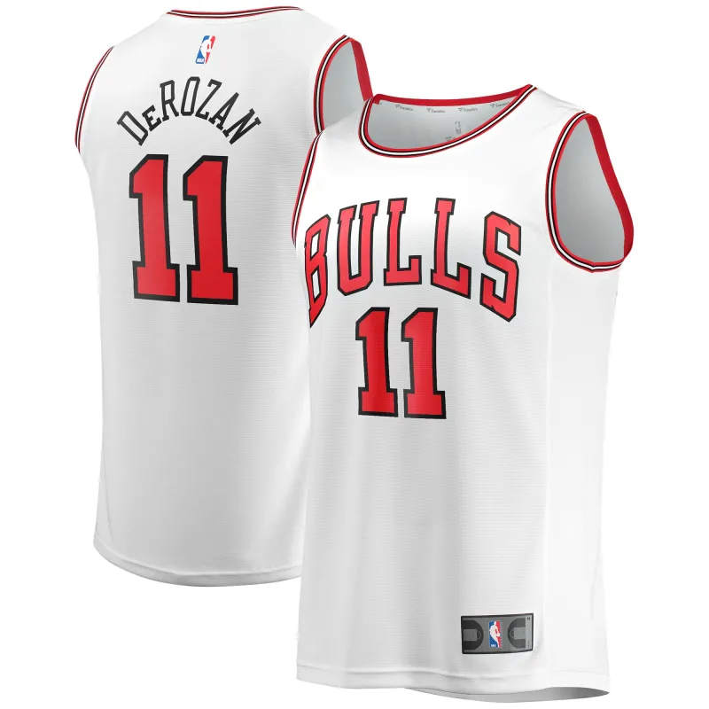 Men's Chicago Bulls DeMar DeRozan White Fast Break Replica Jersey - Association Edition