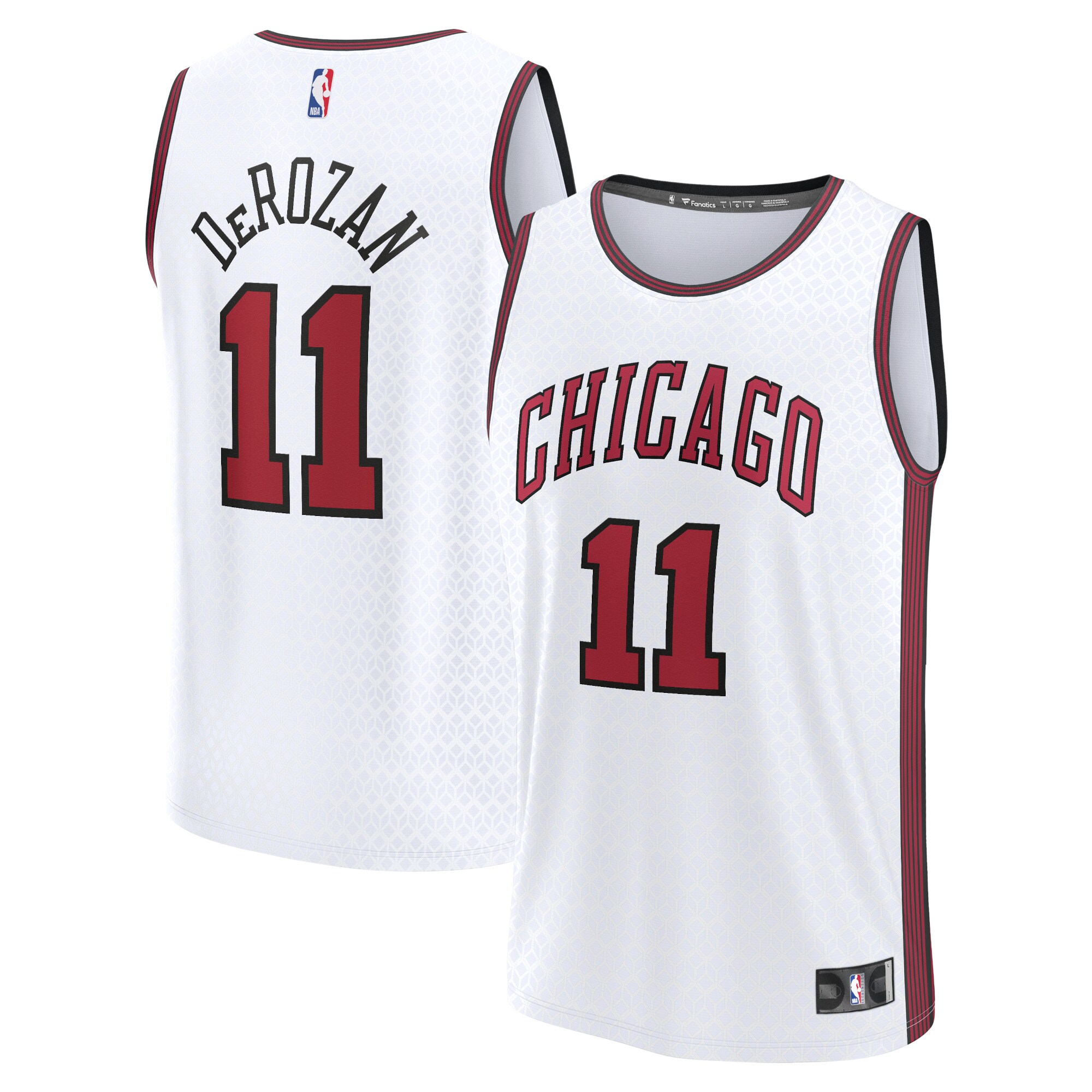 Men's Chicago Bulls DeMar DeRozan White Fastbreak Jersey - City Edition
