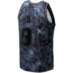 Men's Chicago Bulls Dennis Rodman Black Hardwood Classics 1995/96 Tie-Dye Swingman Jersey