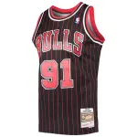 Men's Chicago Bulls Dennis Rodman Black Hardwood Classics Swingman Jersey