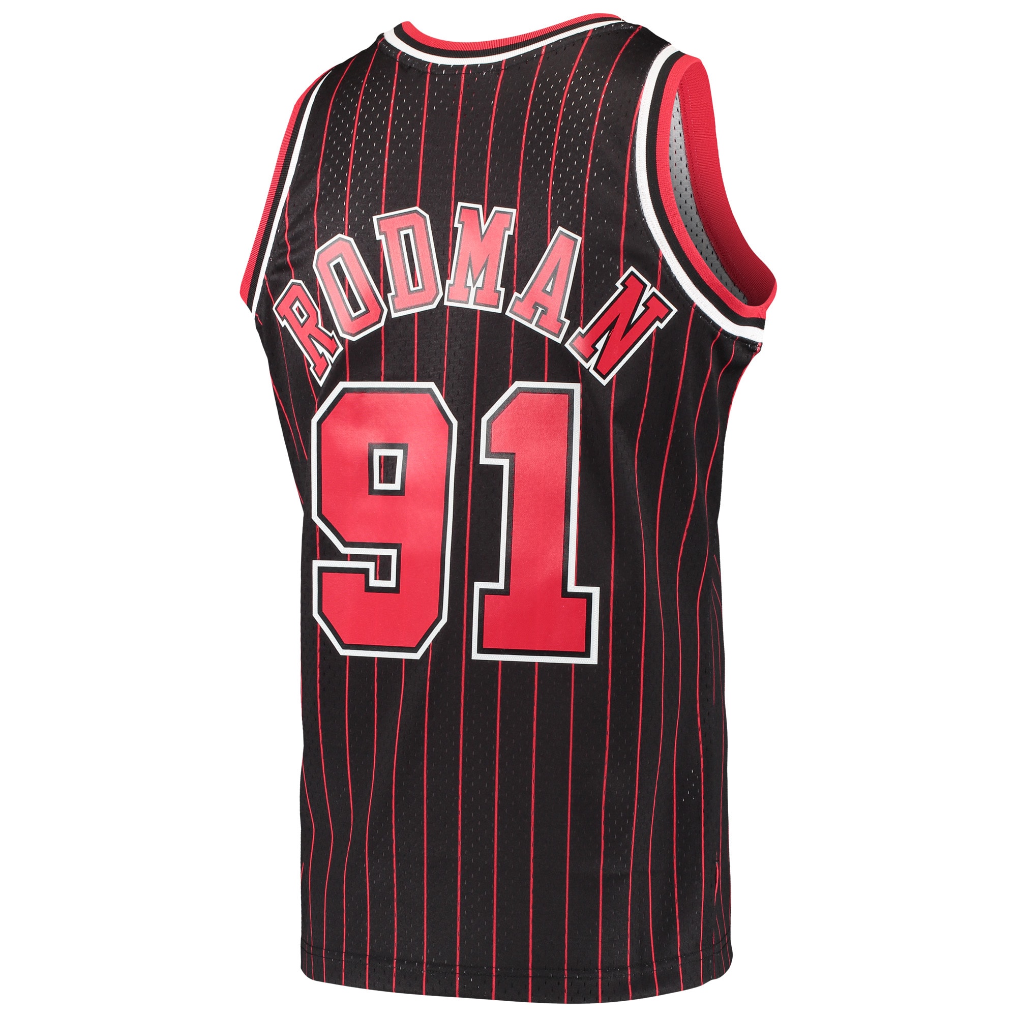 Men's Chicago Bulls Dennis Rodman Black Hardwood Classics Swingman Jersey