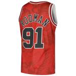 Men's Chicago Bulls Dennis Rodman Red 1997/98 Hardwood Classics Asian Heritage 6.0 Swingman Throwback Player Jersey