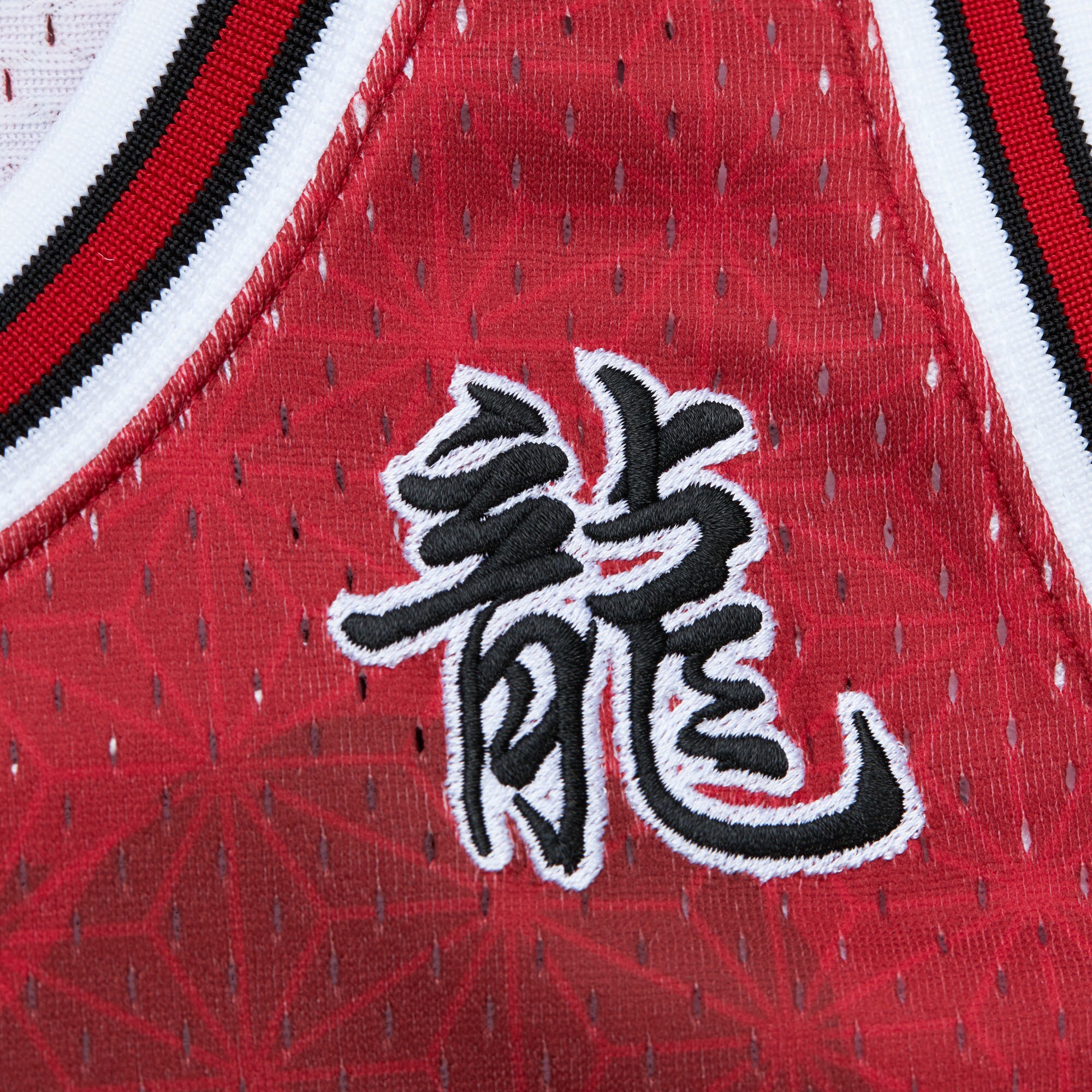 Men's Chicago Bulls Dennis Rodman Red 1997/98 Hardwood Classics Asian Heritage 6.0 Swingman Throwback Player Jersey