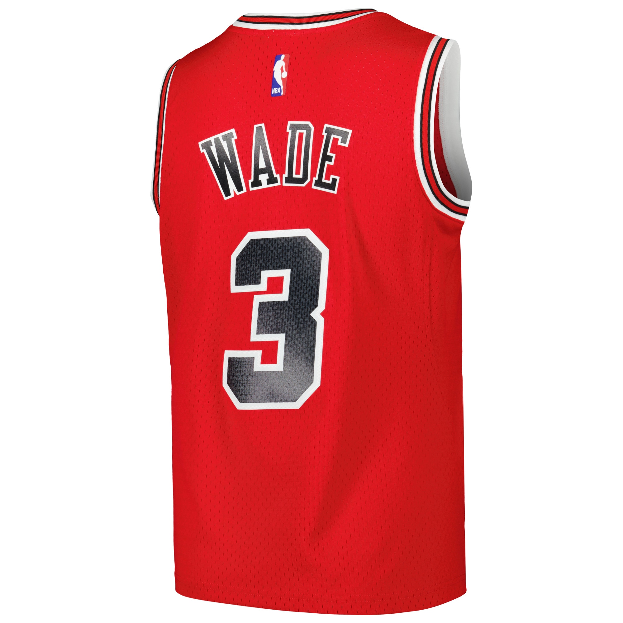 Men's Chicago Bulls Dwyane Wade Red 2016/17 Hardwood Classics Swingman Jersey