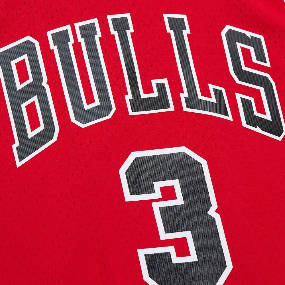 Men's Chicago Bulls Dwyane Wade Red 2016/17 Hardwood Classics Swingman Jersey