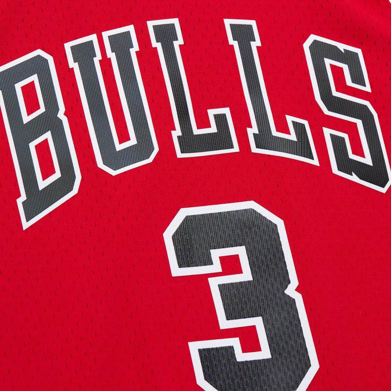 Men's Chicago Bulls Dwyane Wade Red 2016/17 Hardwood Classics Swingman Jersey