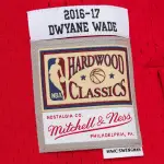 Men's Chicago Bulls Dwyane Wade Red 2016/17 Hardwood Classics Swingman Jersey