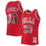 Men's Chicago Bulls Scottie Pippen Red 1997/98 Hardwood Classics NBA 75th Anniversary Diamond Swingman Jersey