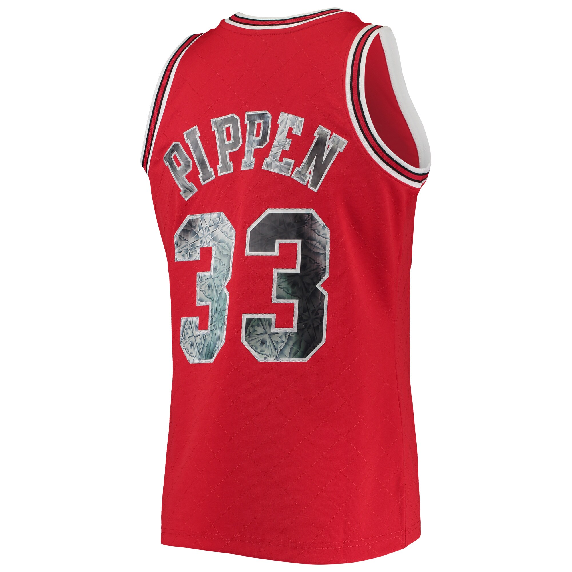 Men's Chicago Bulls Scottie Pippen Red 1997/98 Hardwood Classics NBA 75th Anniversary Diamond Swingman Jersey