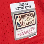 Men's Chicago Bulls Scottie Pippen Red Hardwood Classics 2003-04 Swingman Jersey