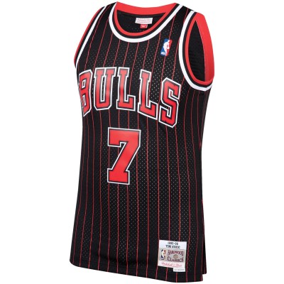Men's Chicago Bulls Toni Kukoc Black 1995/96 Hardwood Classics Swingman Jersey 02