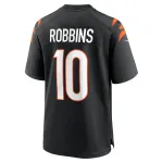 Men's Cincinnati Bengals Brad Robbins Black Team Game Jersey