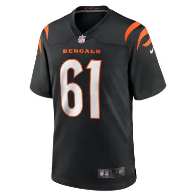 Men's Cincinnati Bengals Cody Ford Black Game Jersey 02