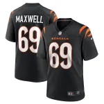 Men's Cincinnati Bengals Devonnsha Maxwell Black Team Game Jersey