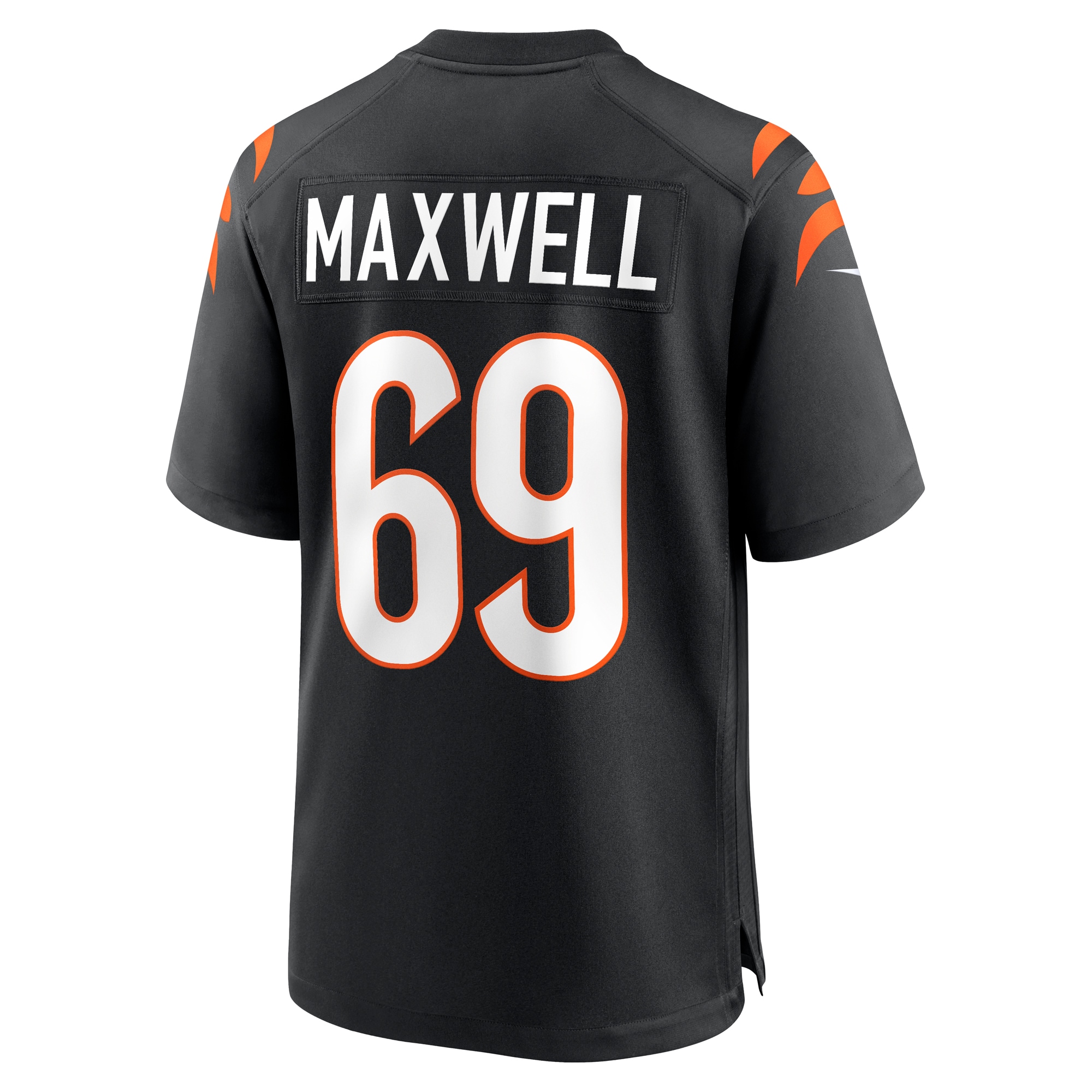 Men's Cincinnati Bengals Devonnsha Maxwell Black Team Game Jersey