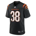Men's Cincinnati Bengals DJ Ivey Black Team Game Jersey