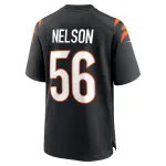 Men's Cincinnati Bengals Garrett Nelson Black Game Jersey