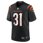 Men's Cincinnati Bengals Ickey Woods Black Retired Player Game Jersey