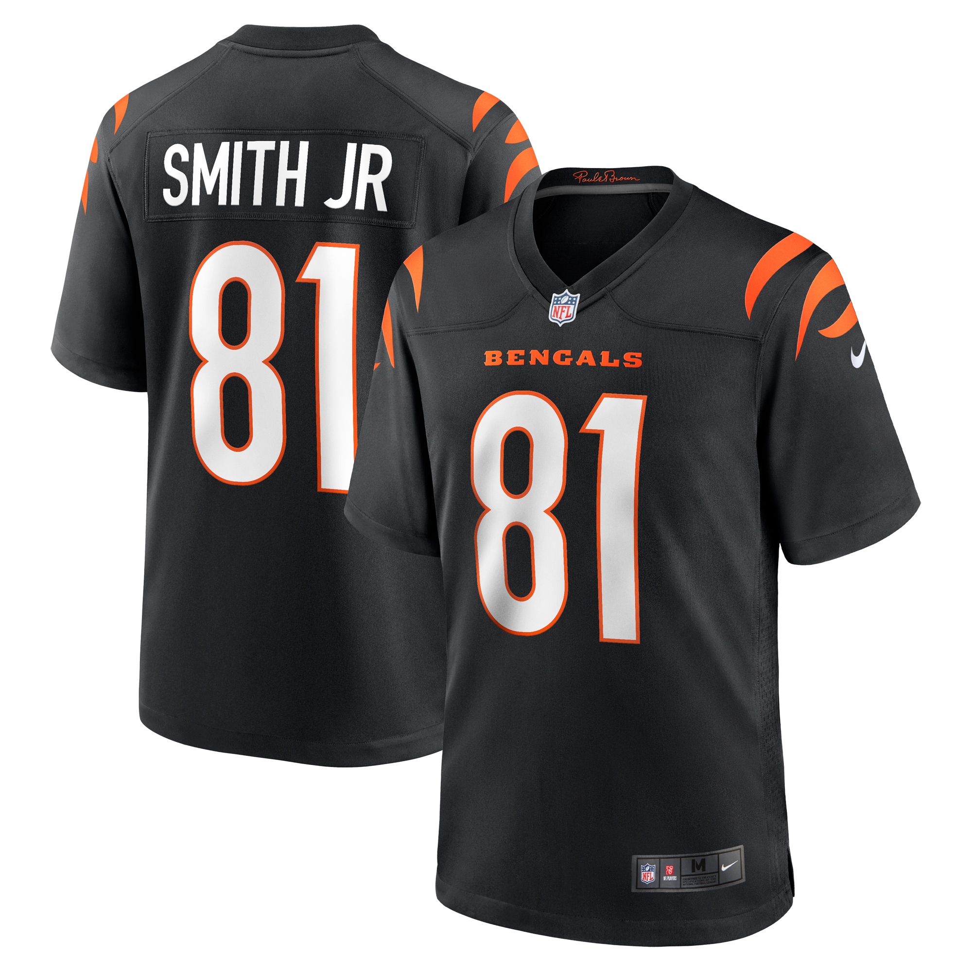 Men's Cincinnati Bengals Irv Smith Jr. Black Game Jersey