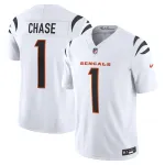 Men's Cincinnati Bengals Ja'Marr Chase White Vapor F.U.S.E. Limited Jersey